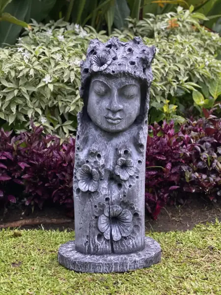 Artikelbild 8 des Artikels “Jadoo - Buddha Gesicht, Relief Baum, 80cm H | Steinguss “